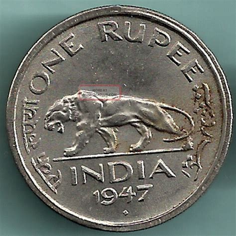 British India - 1947 - King George Vi Emperor - One Rupee - Rare Coin