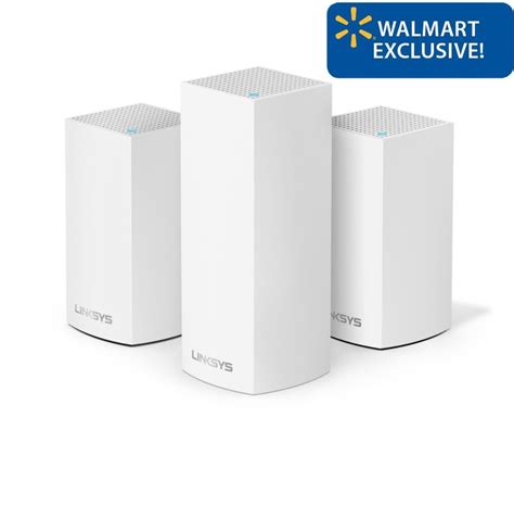 Linksys Velop Tri Band Intelligent Mesh Wifi System White Pack