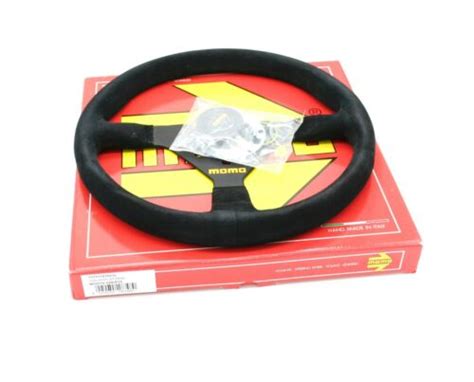 Momo Mod Mm Black Suede Racing Steering Wheel Brand New R