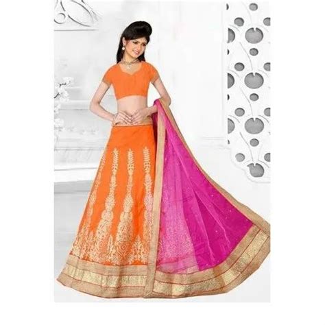 Party Wear Semi Stitched Designer Fancy Embroidered Lehenga Choli Packaging Type Packet At Rs