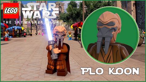 Lego Star Wars The Skywalker Saga Plo Koon Unlock And Gameplay Youtube