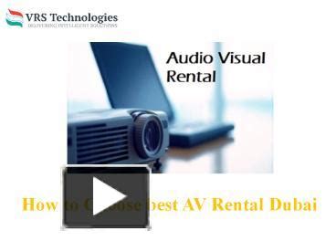 PPT AV Rental Dubai AV Rent Rent AV Audio Visual Dubai