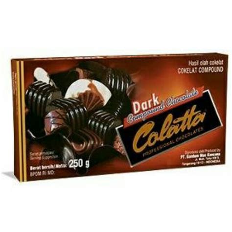 Jual Coklat Batang COLATTA Compound Chocolate Variasi Dark Strawberry