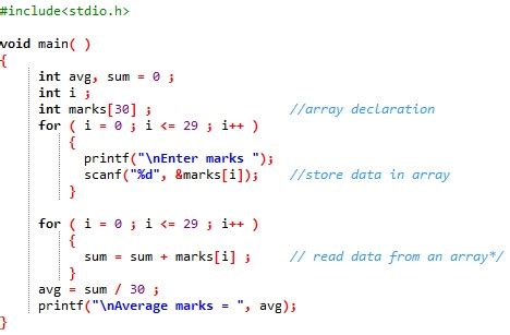 Arrays In C C Programing Engineerstutor