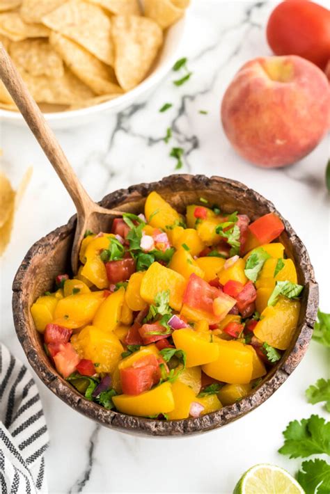 Fresh Peach Salsa Recipe Feast West