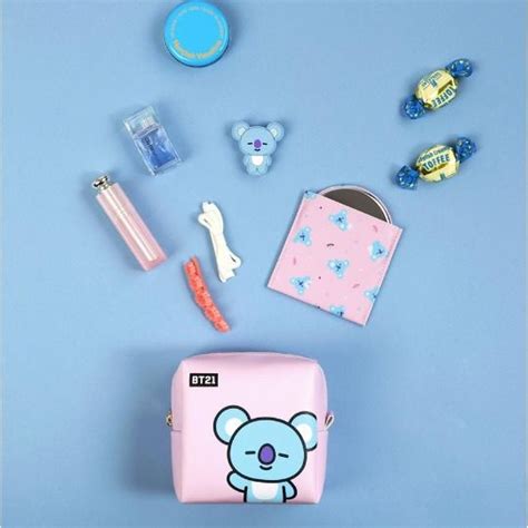 BT21 X Monopoly PU Square Pouch Medium Line Friends Korean