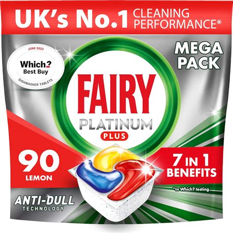 Fairy Platinum Plus All In 1 Dishwasher Tablets Lemon 90 Tablets