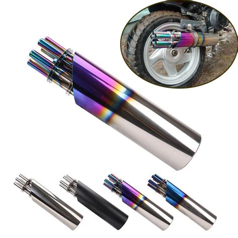 32mm Modified Motorcycle Exhaust Pipe Refit Mufflers Gatling Gun Can Rotate Motocross Escape