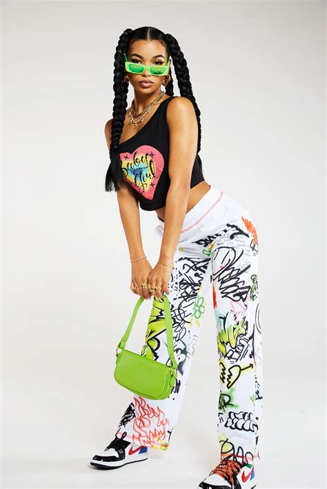 Doodle Graffiti Print Wide Leg Jogger Jaded London Simple Rave