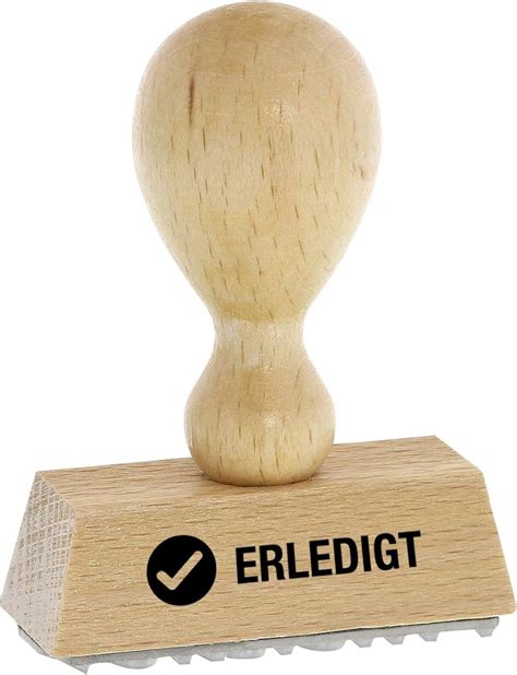 Stempel Fabrik Erledigt Holzstempel Lagertextstempel Zur