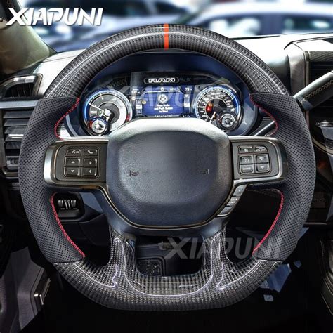 100 Carbon Fiber Steering Wheel For RAM 2018 2022 Customize Racing