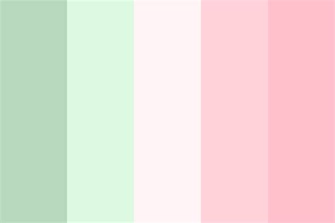 Green And Blush Color Palette