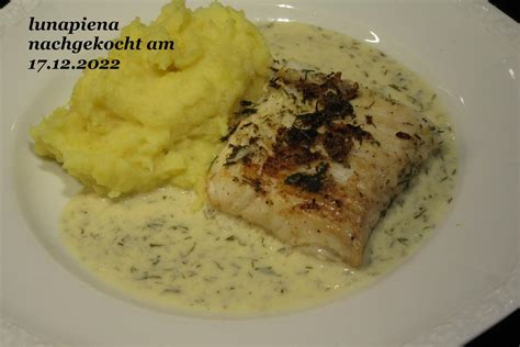 Fisch Fischfilets in einer Zitronen Butter Dill Soße Rezept kochbar de