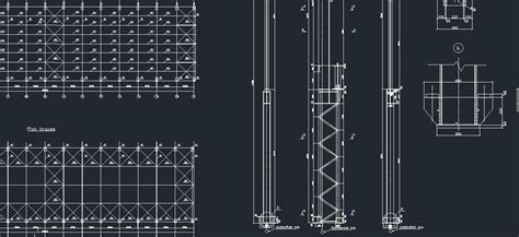 Steel Structure Warehouse With Overhead System Cad Files Dwg Files