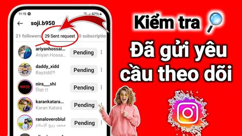 Làm Thế Nào để Xem đã Gửi Yêu Cầu Theo Dõi Trên Instagram Cách Hủy Yêu Cầu đã Gửi Youtube