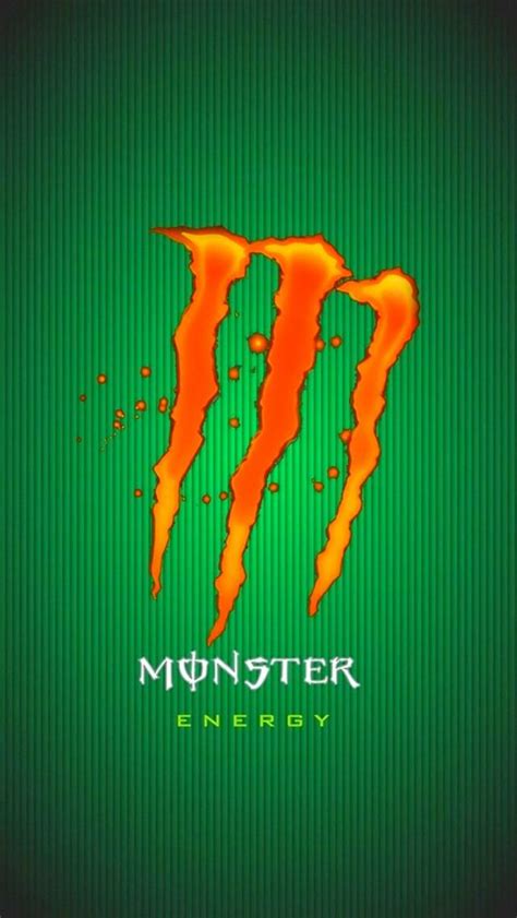 Green Monster Energy Logo Wallpaper