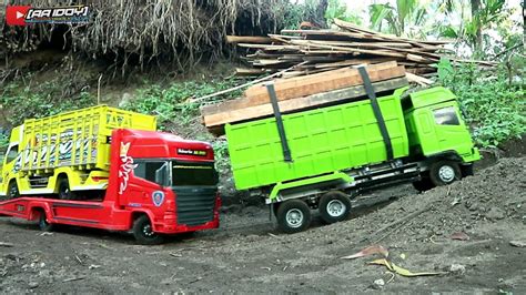 Kompilasi Konfoy Truk Oleng Dump Truk Hino Scania Truk Canter