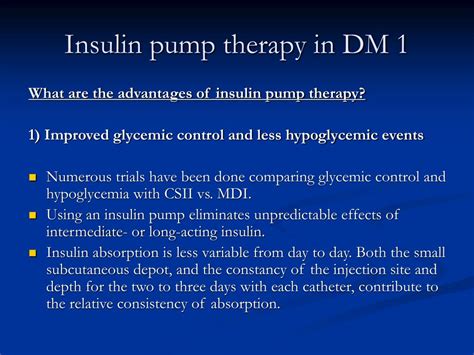 Ppt Review Of Continuous Subcutaneous Insulin Infusion Insulin Pump Therapy Powerpoint