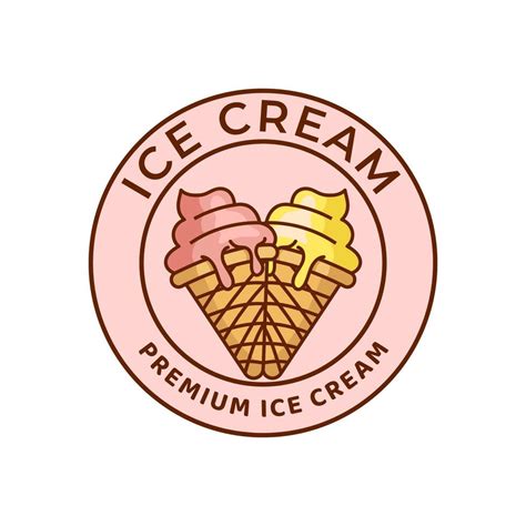 Ice Cream Logo Design Ice Cream Shop Logo Badges And Labels Gelateria