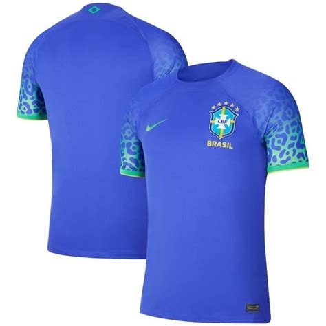 Maillot Authentique Brésil Extérieur Coupe du Monde 2022 2023 Nouveau