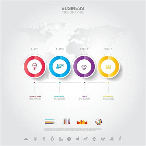 Business infographic Business success concept with graph vector design Elements of this image ...