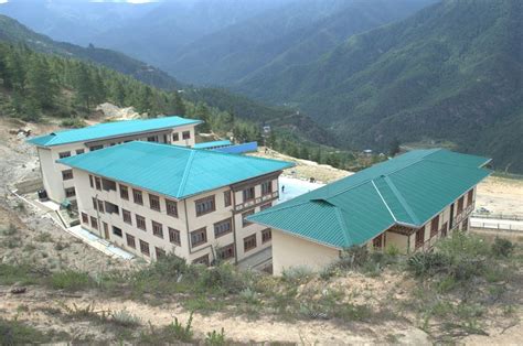 Wangbama central school building in Genekha village under Thimphu ...