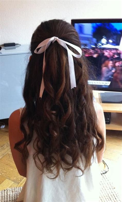 Formidable Simple Ribbon Long Hair Hairstyles Girls