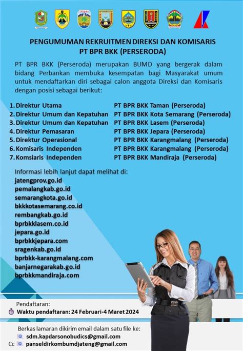 Rekrutmen Calon Komisaris Dan Direksi Pt Bpr Bkk Perseroda