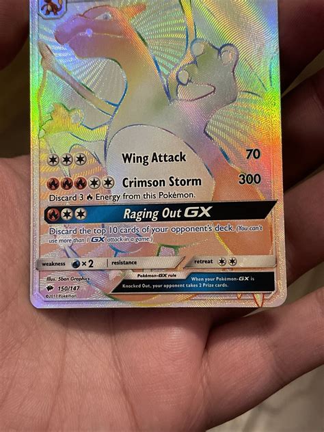 Pokemon Card Charizard GX Rainbow Rare Values MAVIN