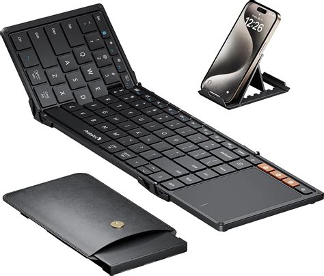 ProtoArc Foldable Bluetooth Keyboard with Touchpad, XK01 TP Portable ...