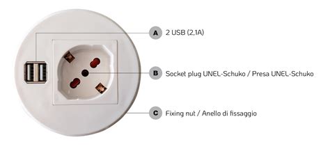 Presa Da Scrivania Ad Incasso Con 2 Prese USB Connettori E Adattatori