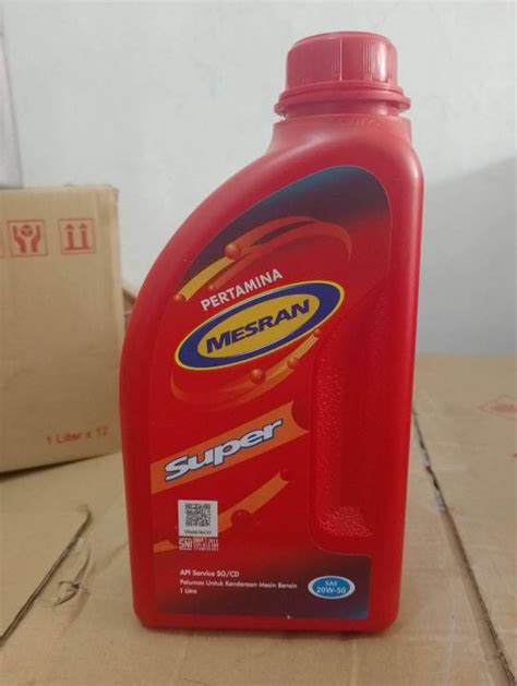 Oli Pertamina Mesran Super Liter Sae Lazada Indonesia