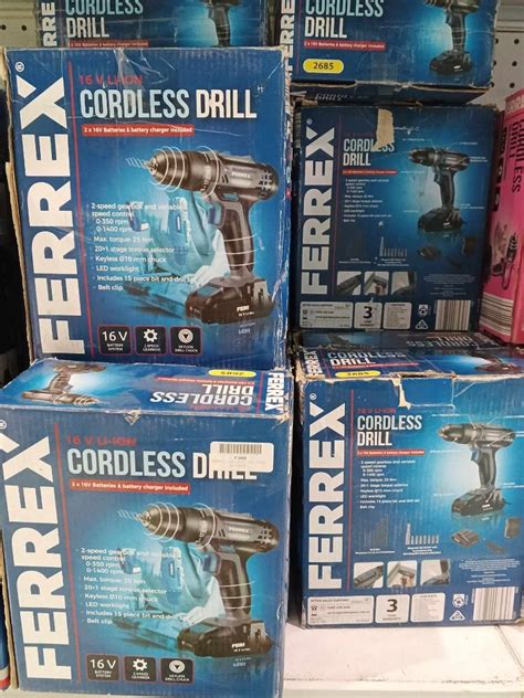 Ferrex Pro Cordless Brushless Hammer Drill Kit Commercial Industrial