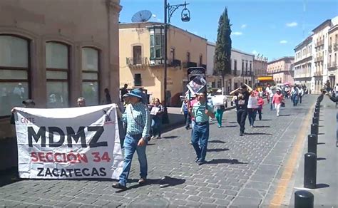 Marcha Por El D A Del Maestro En Zacatecas Exigen Salarios Dignos