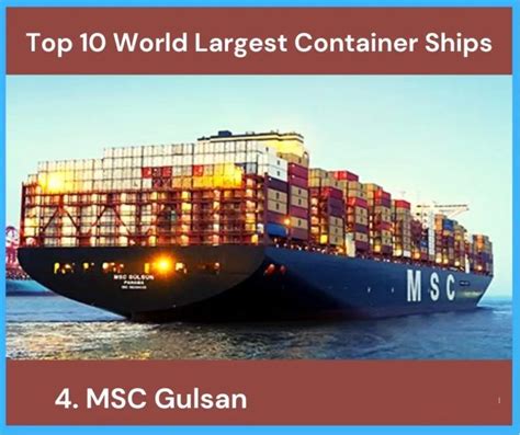 Ten Largest Container Ships In Maritime Gateway