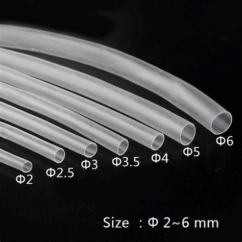 2MM 2 5MM 3MM 3 5MM 4MM 5MM 6MM 8MM 10MM 12MM 14MMTransparent Clear