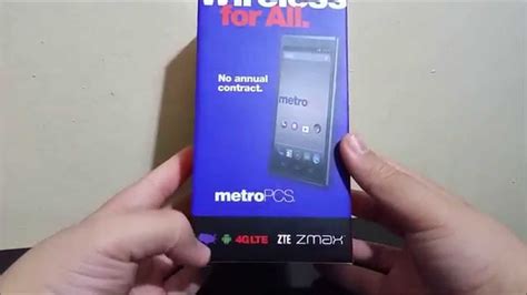 MetroPCS ZTE ZMAX Unboxing YouTube