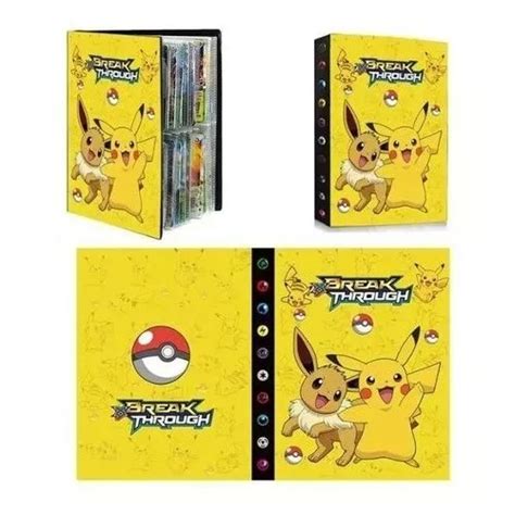 Álbum Pokémon Pasta Porta 240 Cartas Modelo Pikachu Parcelamento