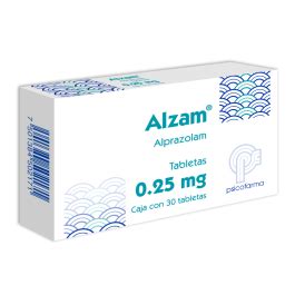 ALZAM 0.25MG TAB CAJ C/30