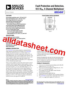 ADG5404FBCPZ RL7 Datasheet PDF Analog Devices