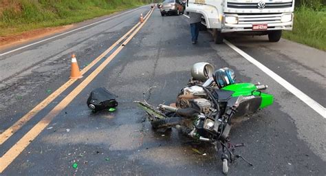 Motociclista Morre Ap S Se Envolver Em Acidente Na Br Entre