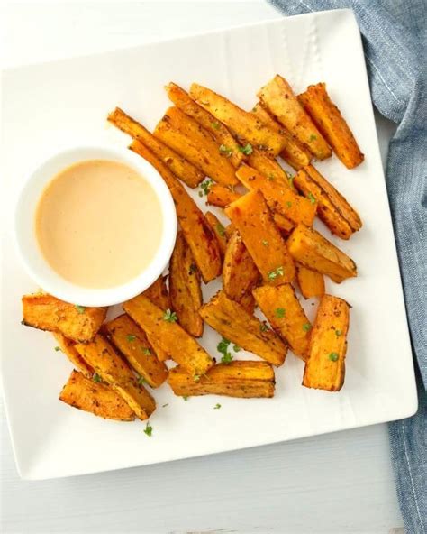 Sweet Potato Wedges With Spicy Honey Mustard Dip Herbs Flour