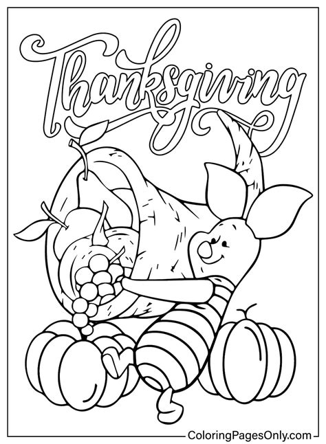 Disney Thanksgiving Coloring Pages: Fun and Festive Activities for Kids