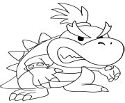 Coloriage Bowser à imprimer Dessin Bowser à colorier