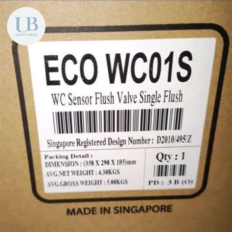 Jual Eco Wc01s Wc Sensor Flush Valve Buat Kloset Listrik Shopee Indonesia