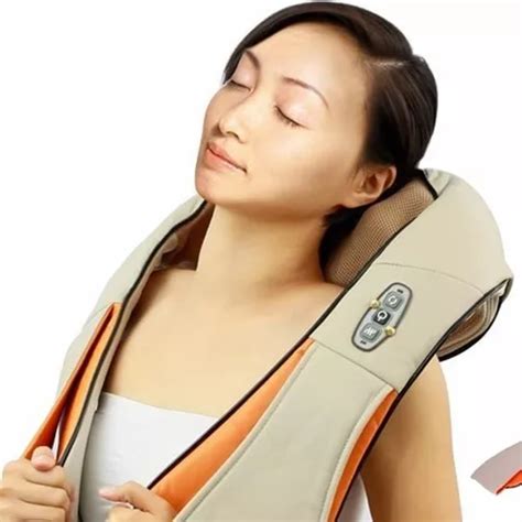 Colete Shiatsu Massageador Aquecimento Pescoço Bivolt Ombro Frete grátis