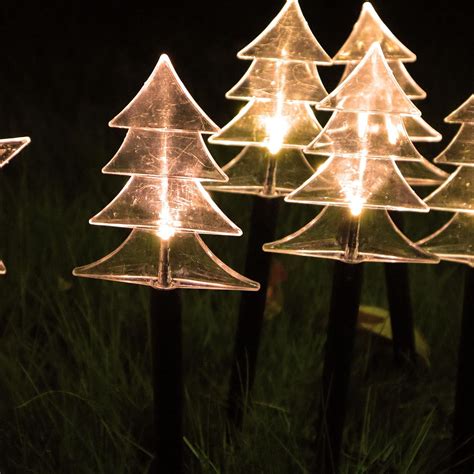 Kalynmart Solar Christmas Tree Pathway Light Landscape Decorative