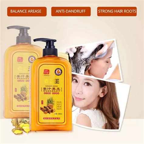 100 Original Natural Ginger Shampoo For Hair Loss Herbal Ginger Extract Shampoo Hair Grower