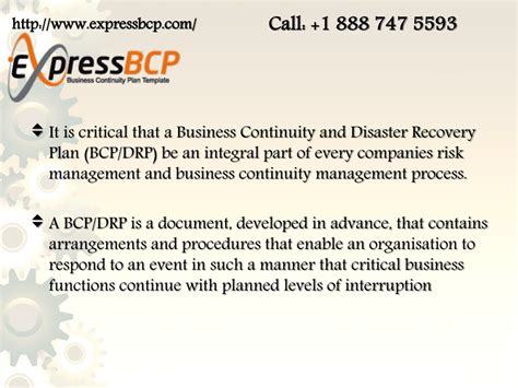 Ppt Business Continuity And Disaster Recovery Plan Powerpoint