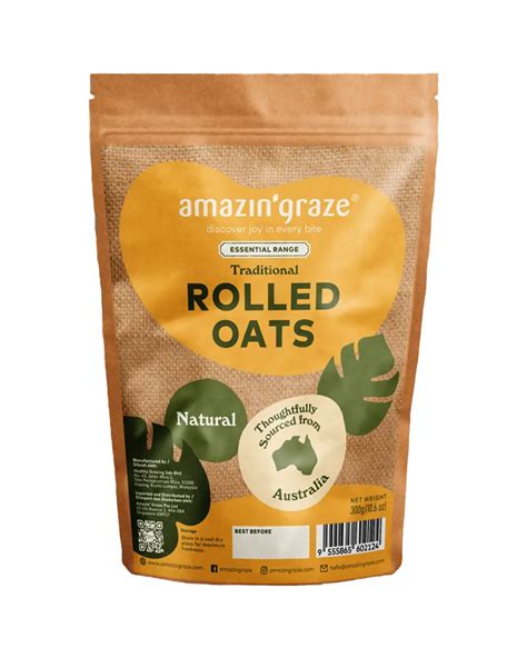 Traditional Australian Rolled Oats Amazin Graze Malaysia